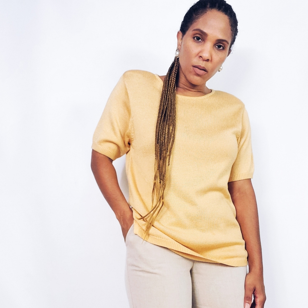 Golden Knit Sweater